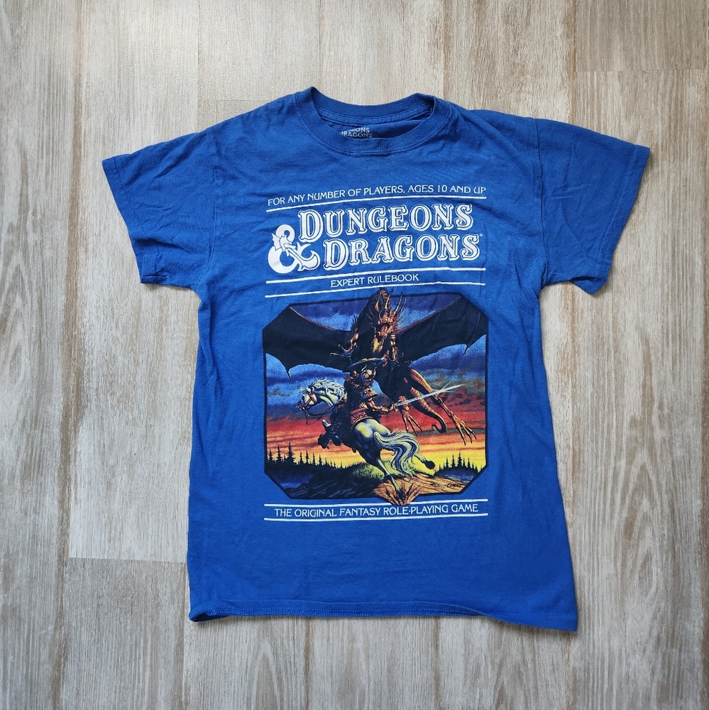 Dungeons & Dragons Blue Graphic T-Shirt - Picture 1 of 6